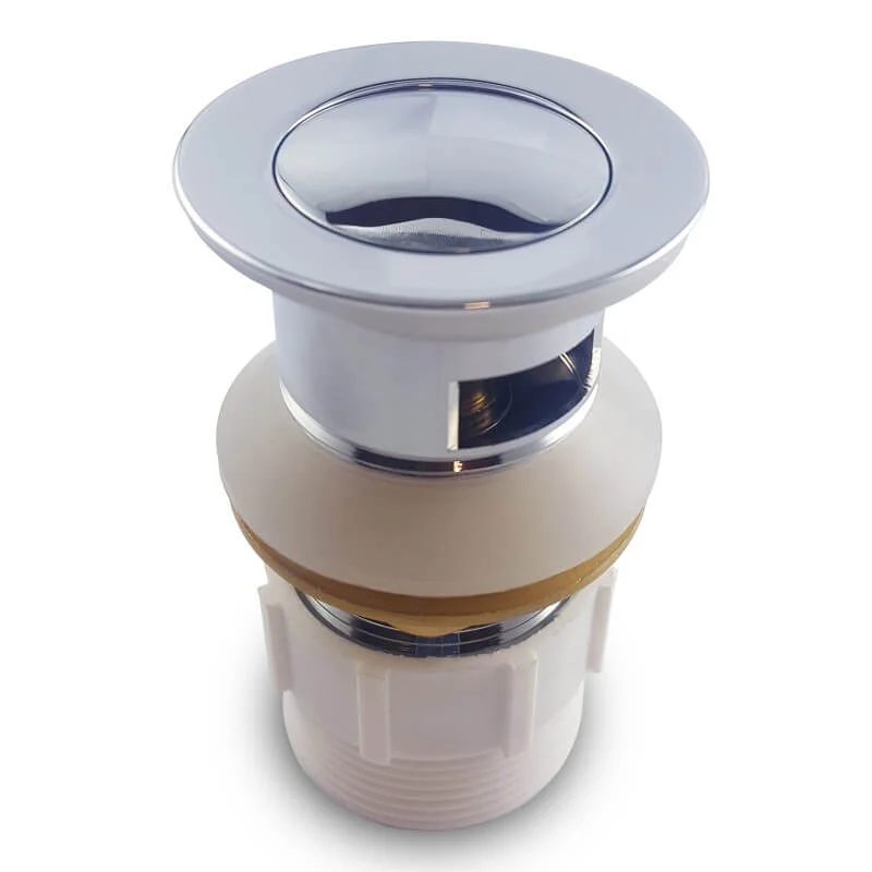 Solid Brass Pop-Up Waste 32/40mm With Overflow - Image 3