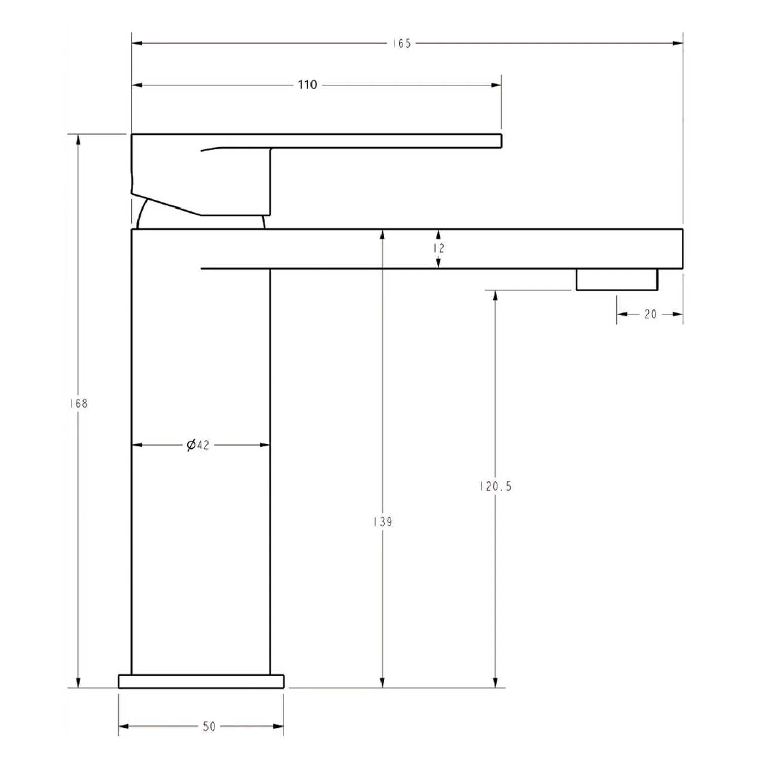 Sora Stainless Steel Basin Mixer - Image 6