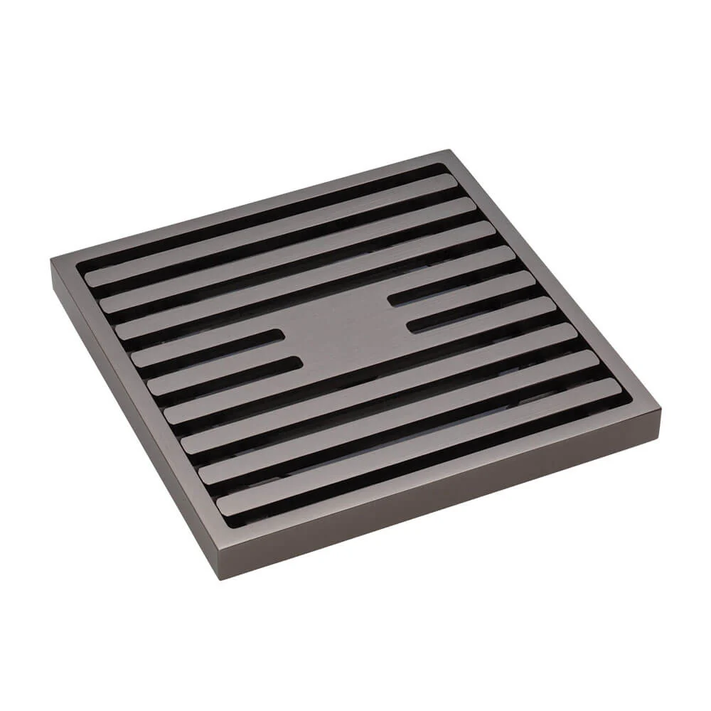 Square Brass Slim Floor Waste 88mm Outlet - Image 4