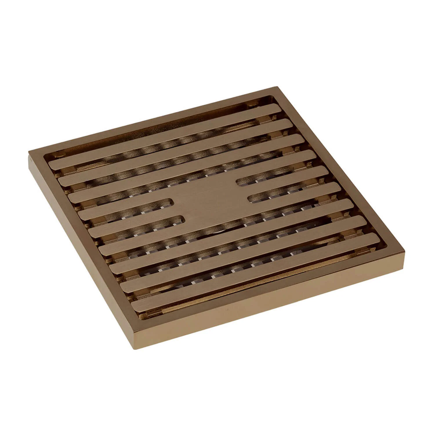 Square Brass Slim Floor Waste 88mm Outlet - Image 6