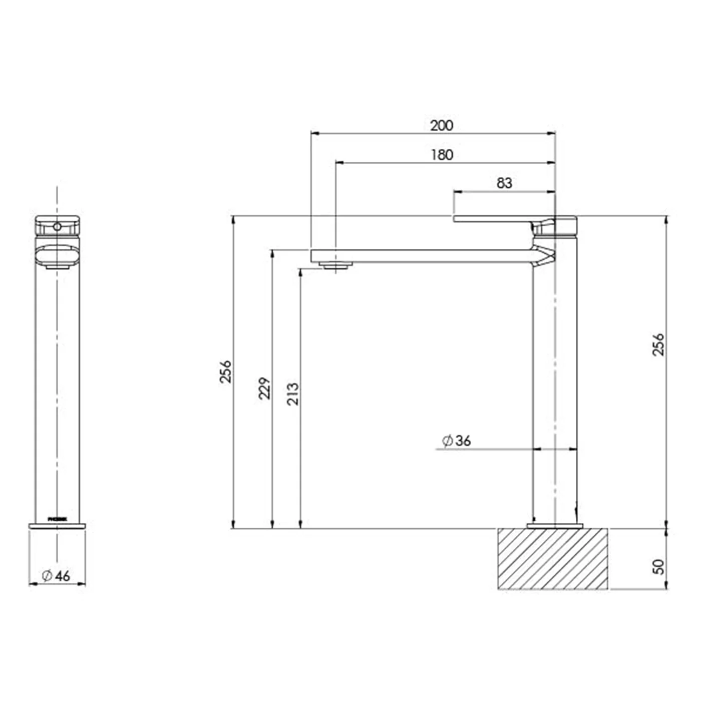 Teel Tall Basin Mixer - Image 5