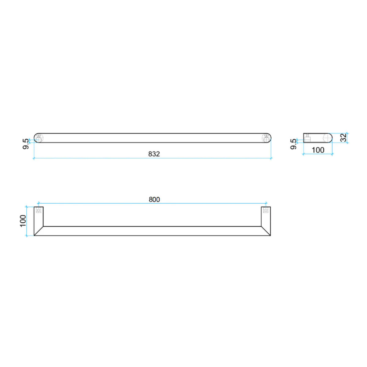 Thermorail Single 12V Round Heated Towel Rail 600/800mm - Image 7