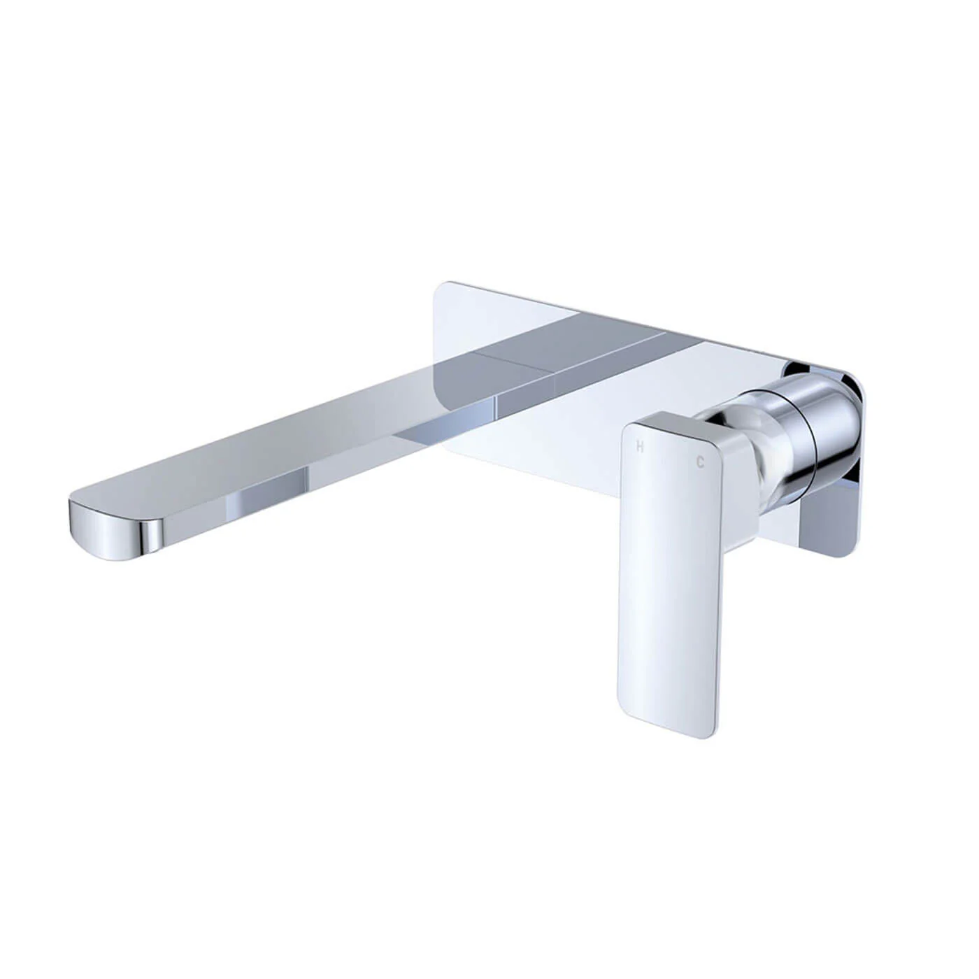Tono Wide Backplate Wall Mixer Spout Set - Image 2