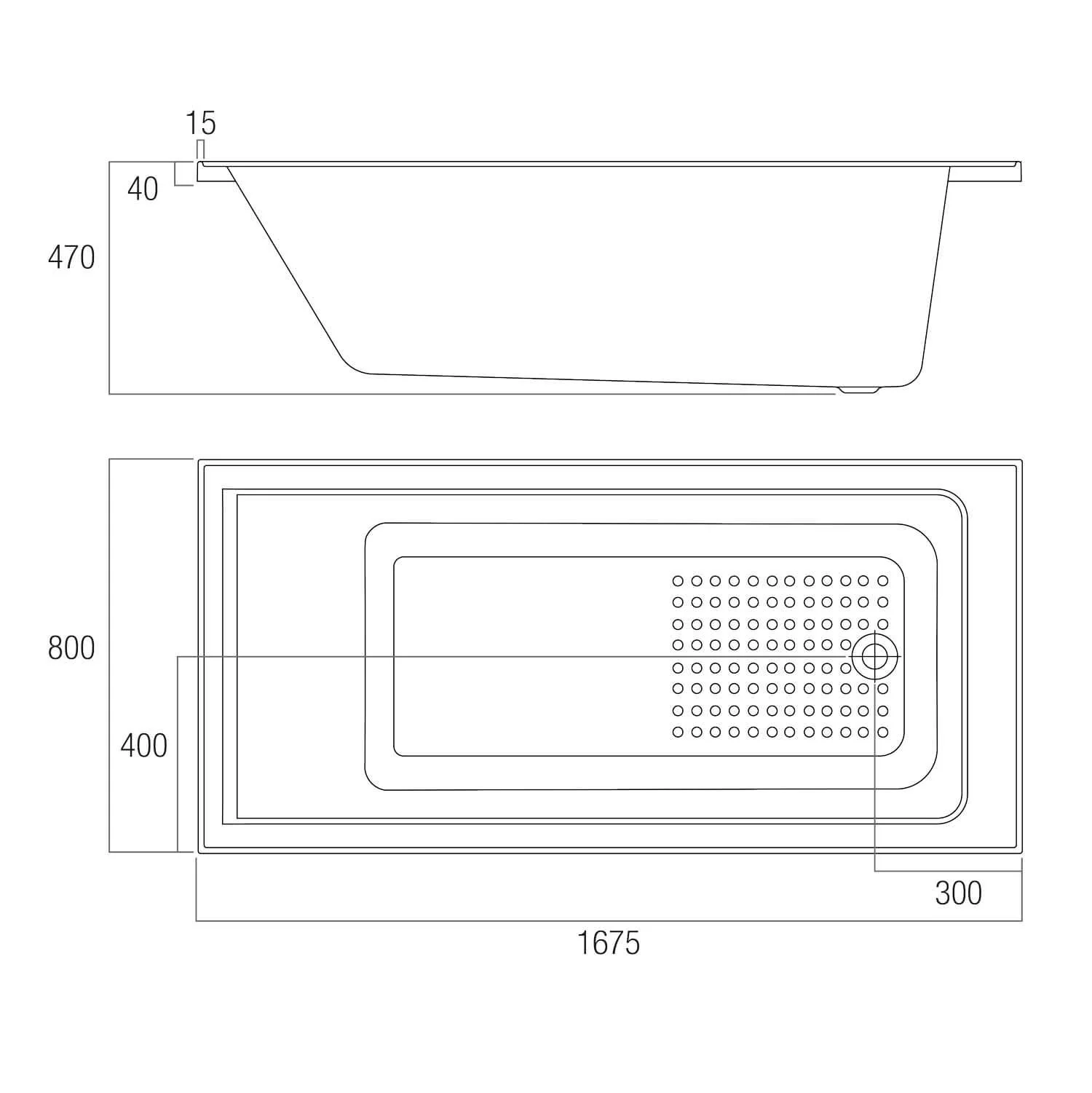 Urban Drop In Anti-Slip Inset Bathtub - Image 5