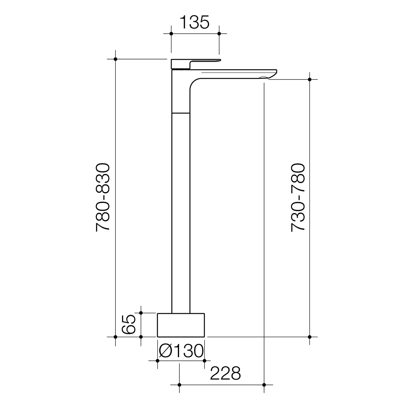 Urbane II Freestanding Bath Spout - Image 6