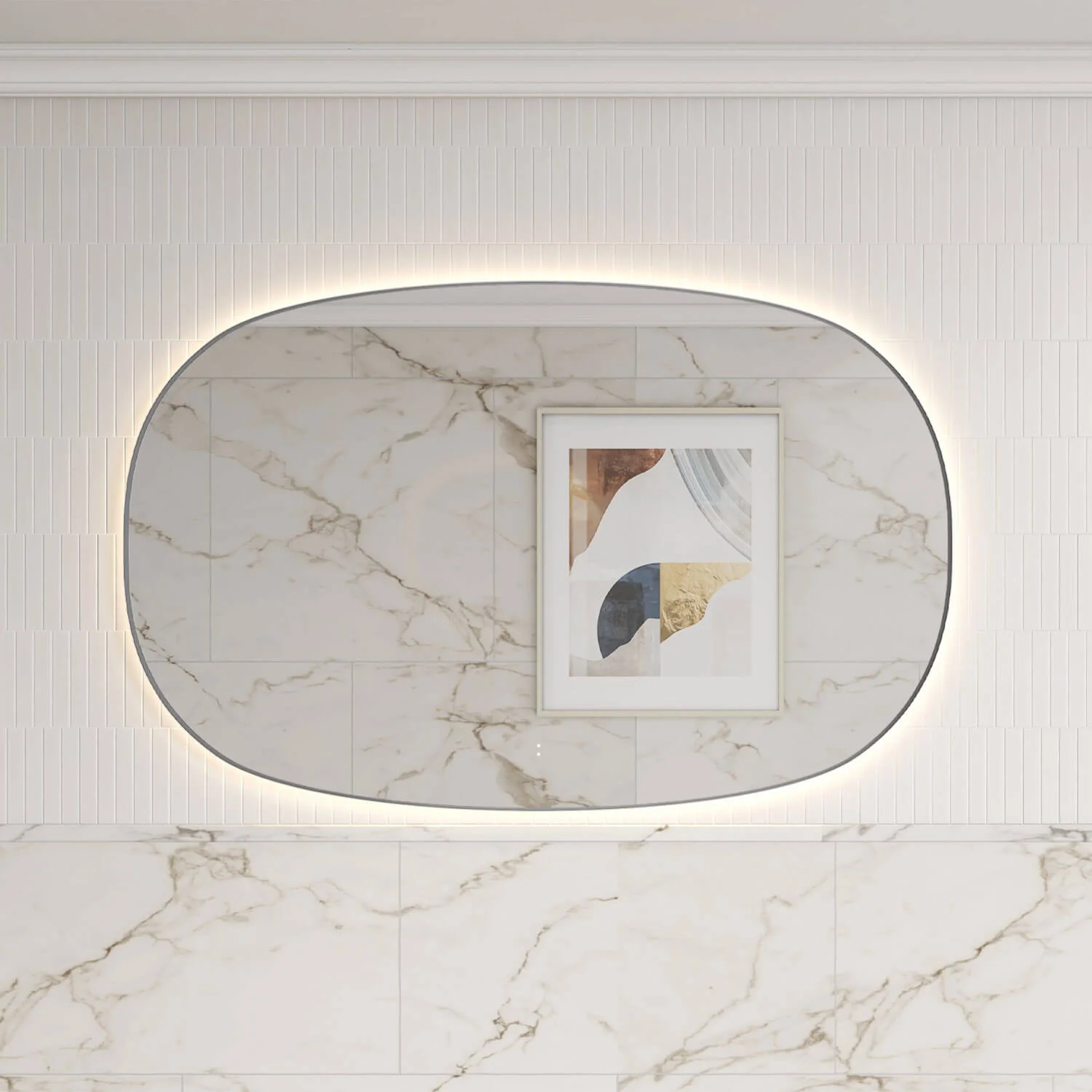Valmont Horizontal Oval LED Mirror - Image 4