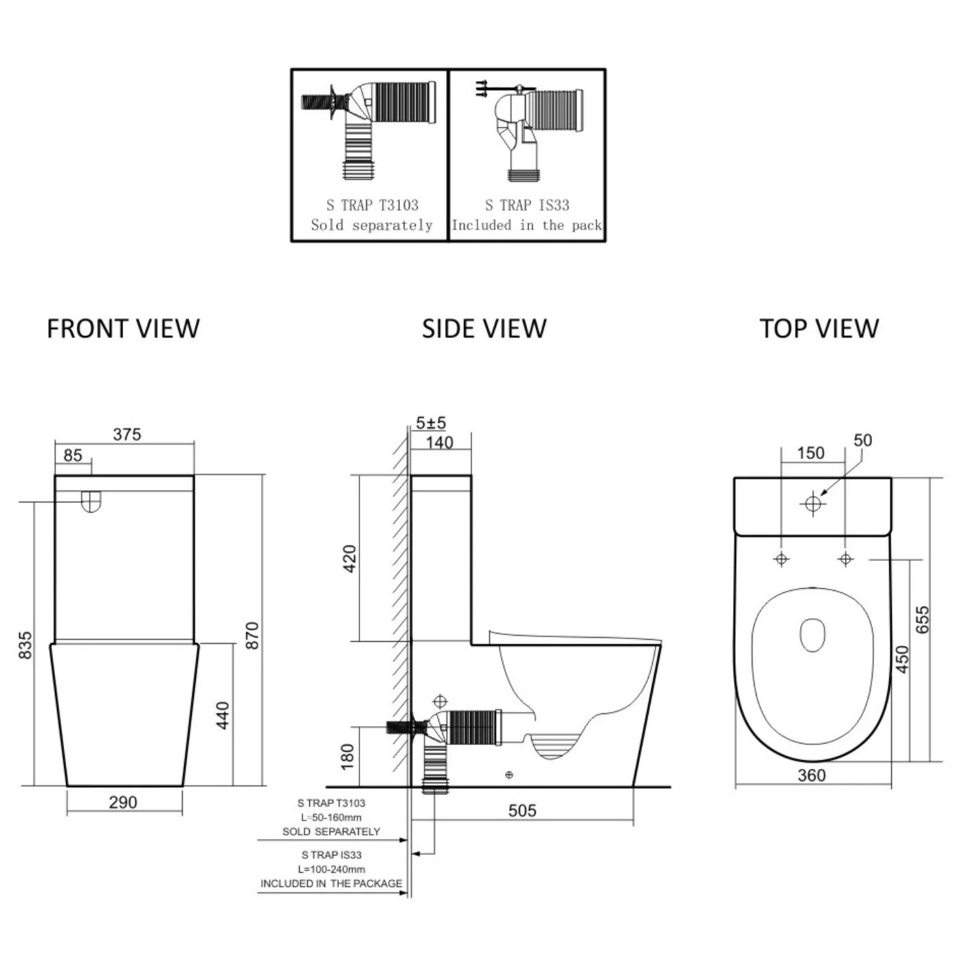 Vega Catania Electric Smart Bidet Toilet Set - Image 7