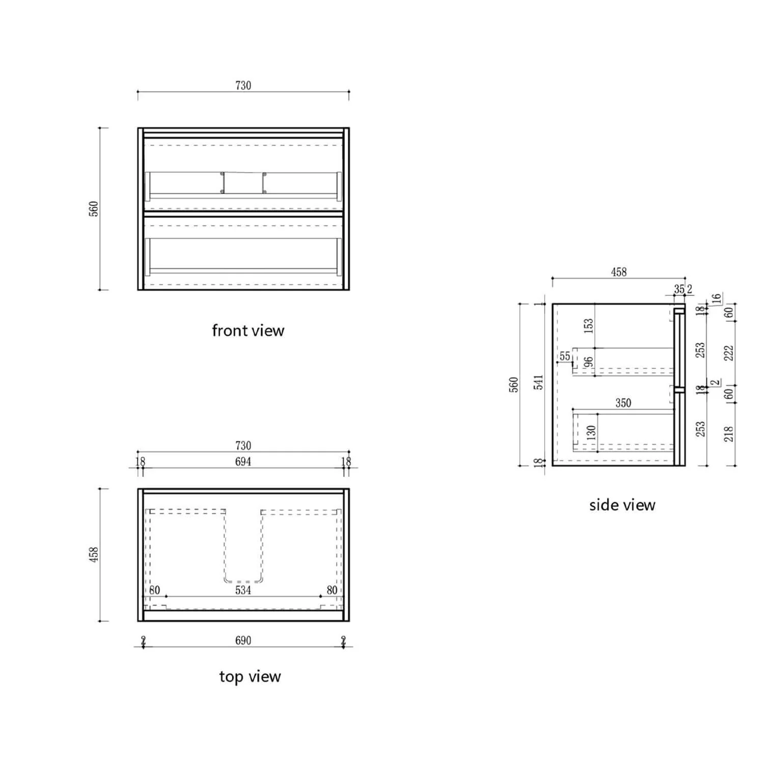 Venetta Framed Wall Hung Vanity - Image 10