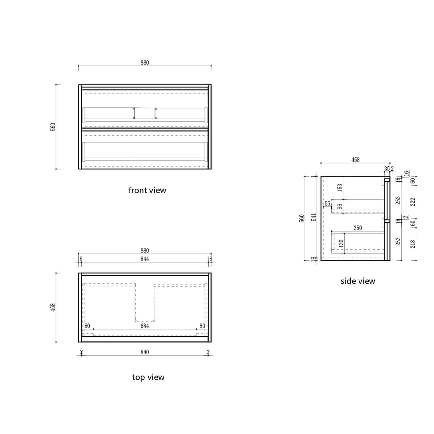 Venetta Framed Wall Hung Vanity - Image 11