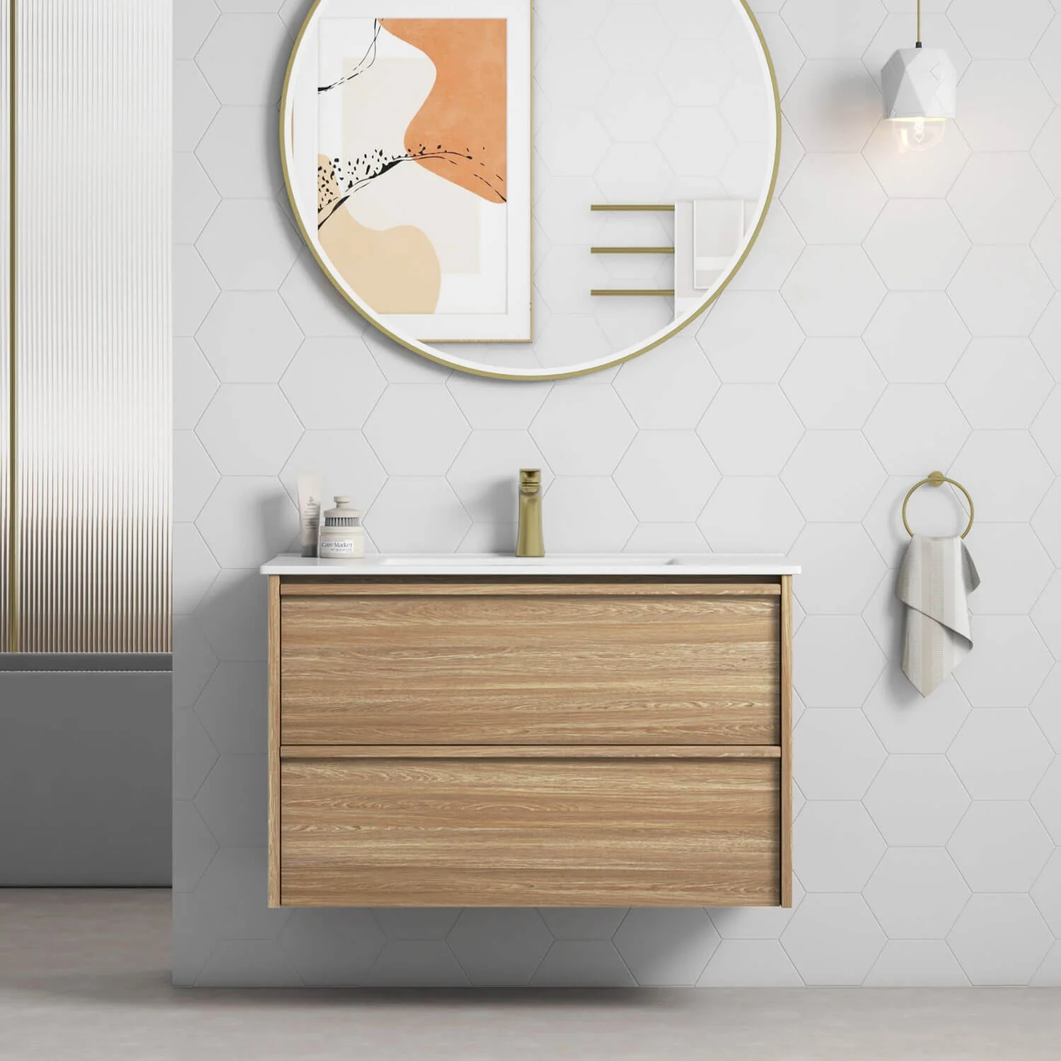 Venetta Framed Wall Hung Vanity - Image 4