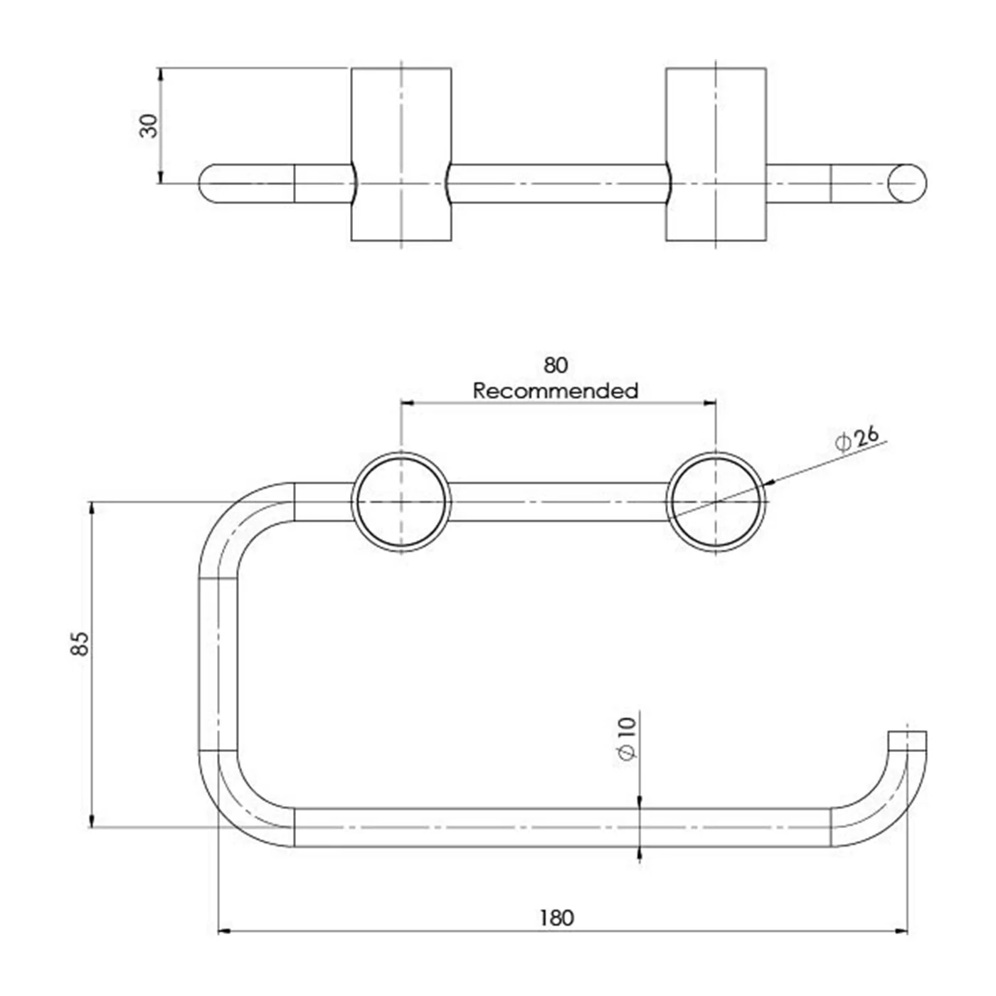 Vivid Slimline Toilet Roll Holder - Image 6