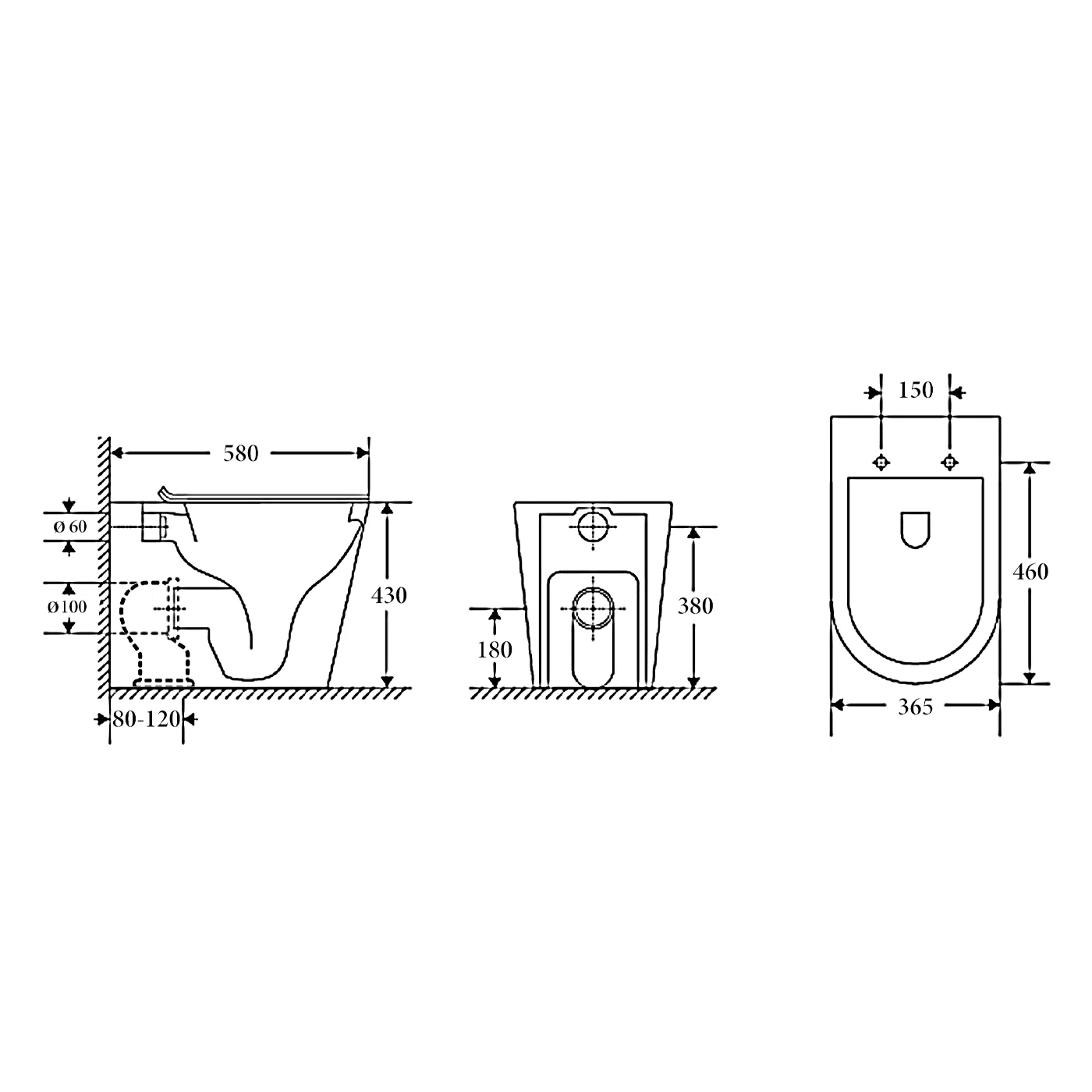 Zurich In Wall Rimless Tornado Toilet R&T Package - Image 4
